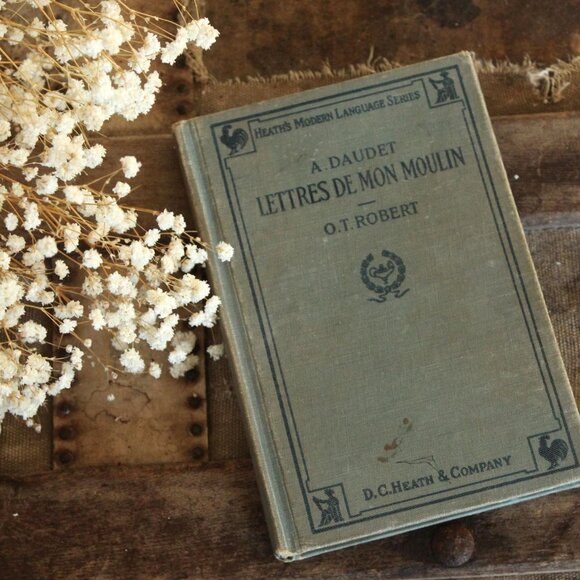 Vintage 1920s Book, "Lettres De Mon Moulin" by Alphonse Daudet, French Language - Picture 1 of 10